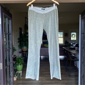 Bebe Sage Terry Velour Pants